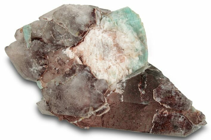 Dark Smoky Quartz with Amazonite - Colorado #259962